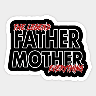 father and mother Sticker